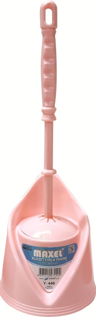 Suport din plastic+perie pentru WC Y-440