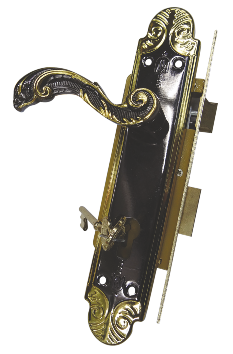 Broasca completa pe cheie galben antic (85MMx40MM)
