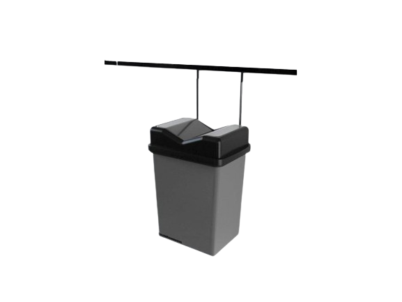 Cos pentru gunoi din plastic suspendat (SA022-C-5 LITRI)