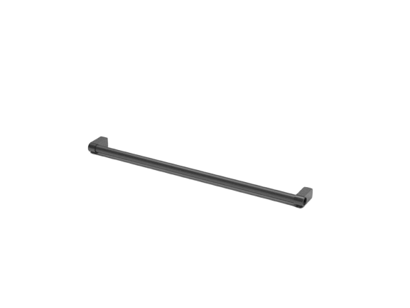 Bara din metal neagra pentru agatat accesorii bucatarie de 60CM (SM501-B)