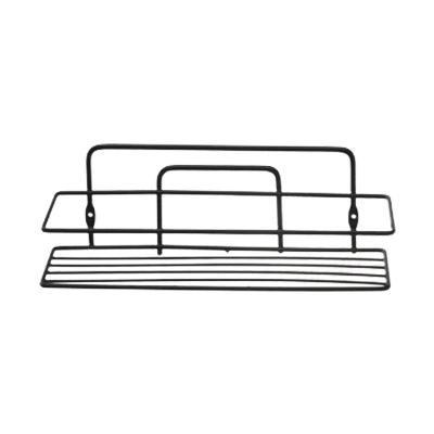 Suport din metal simplu pt. sampoane dreptunghiular negru (27CMx11CM)-SB004-B