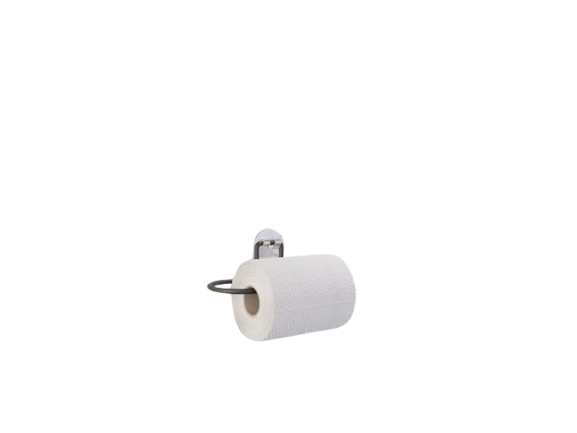 Suport din metal pentru hartie igienica negru cu adeziv (SY080-B)