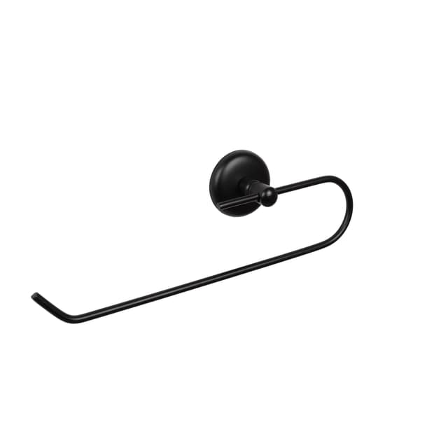 Suport lung din metal pentru rola prosop/hartie negru mat cu adeziv (Nr.211/SMY)