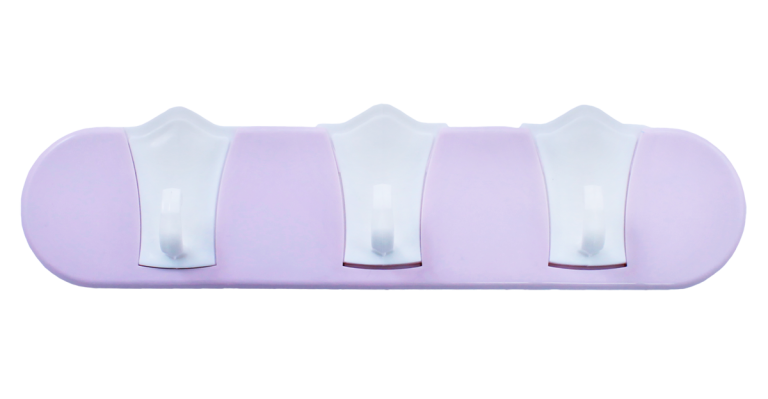 Cuier din plastic pentru baie cu 3 agatatori-(Y-233)