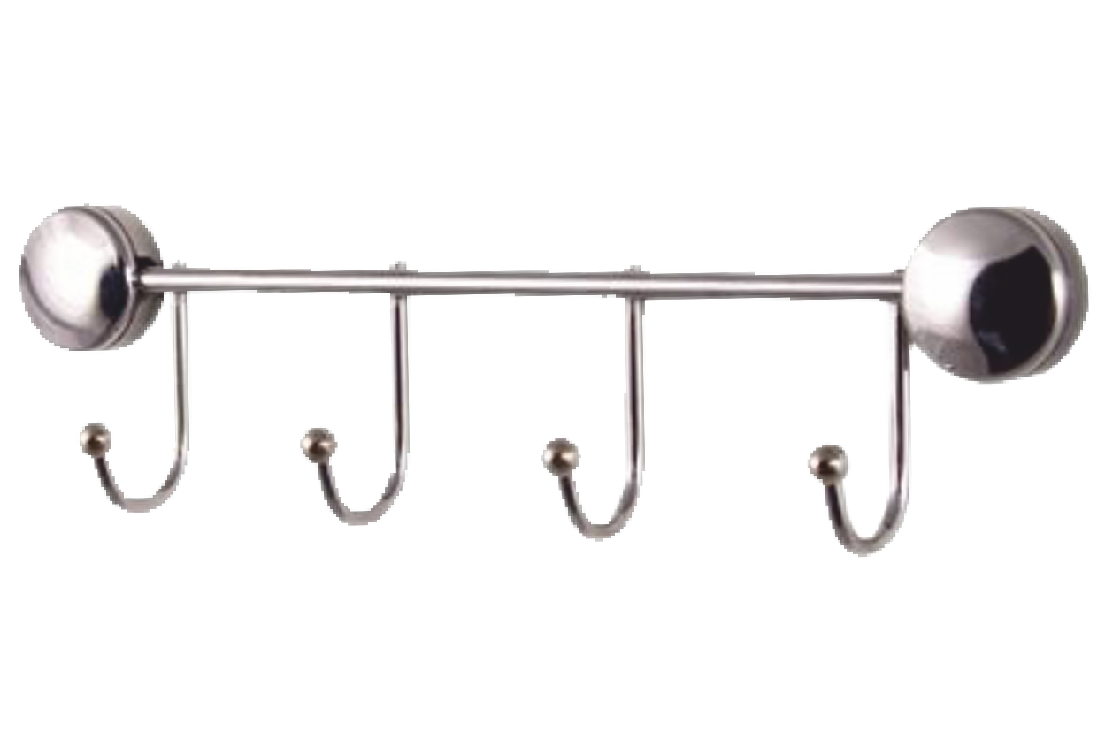 Cuier din metal pentru baie cu 4 agatatori (Nr.547)