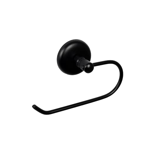 Suport din metal cu carlig pentru hartie igienica negru mat (Nr.208/SM)