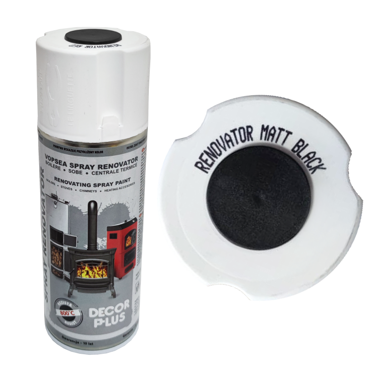 Spray pentru retus (boiler-centrala-soba) DECOR-NEGRU-MAT