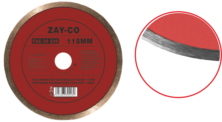 Disc diamantat continuu ZAY-CO (230MM)