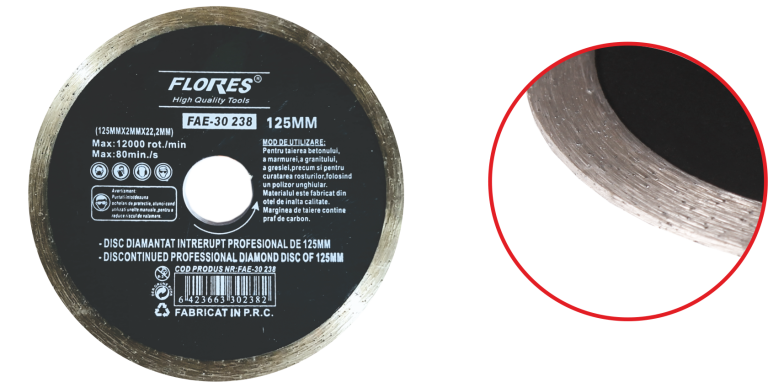 Disc diamantat profesional continuu (230MM)