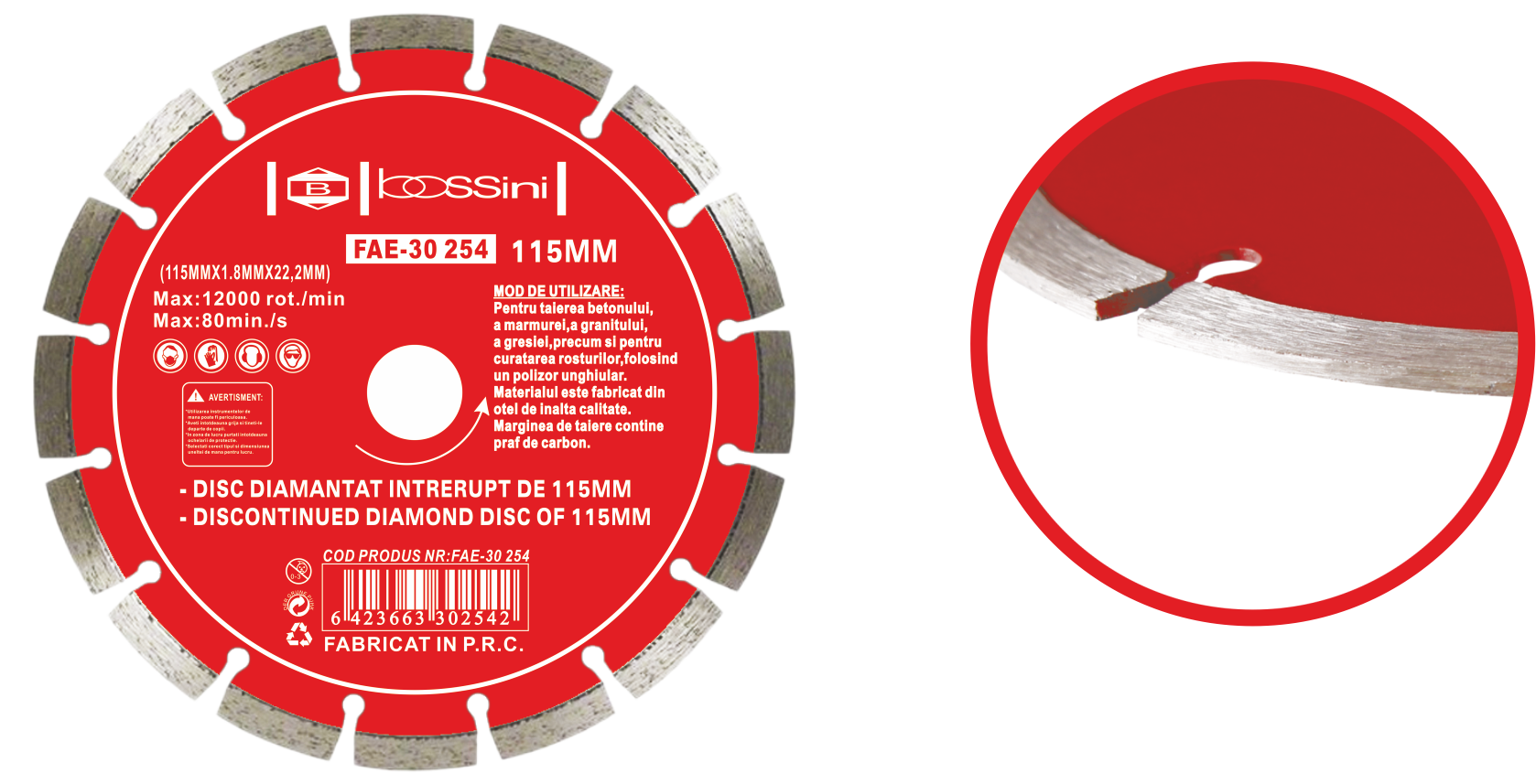 Disc diamantat intrerupt (110MM)