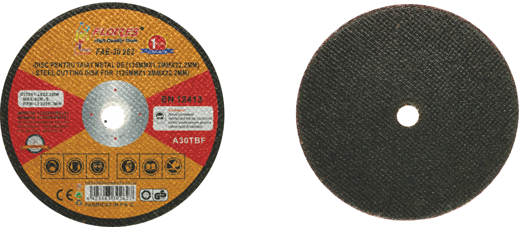 Disc pentru taiat metal (125MMx1MMx22.2MM)