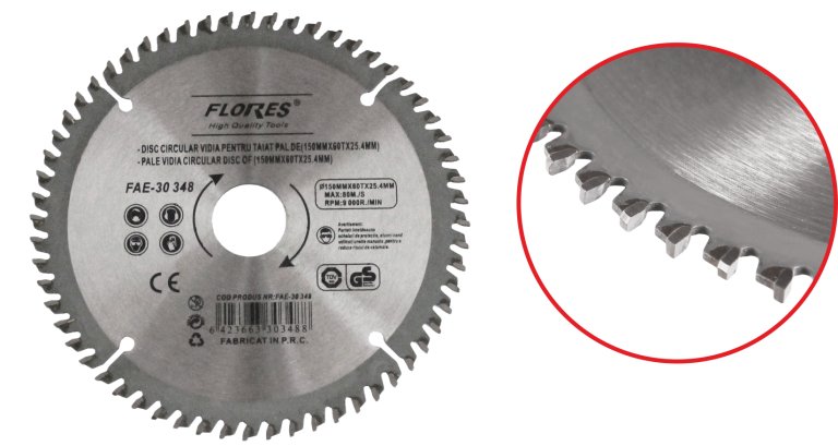 Disc circular vidia pentru pal (350MMx30MMx120T)