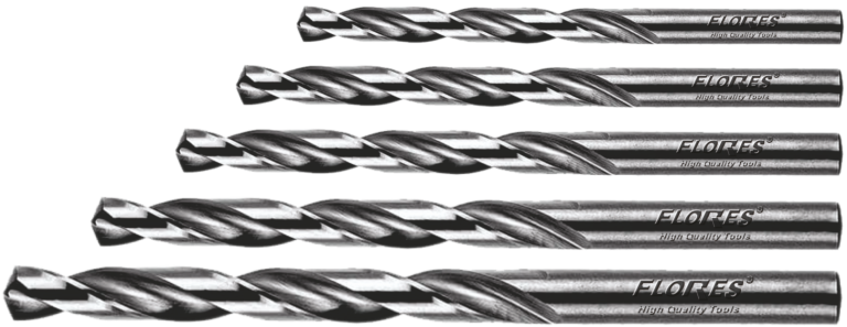 Trusa burghie metal la tipla (5buc./set)