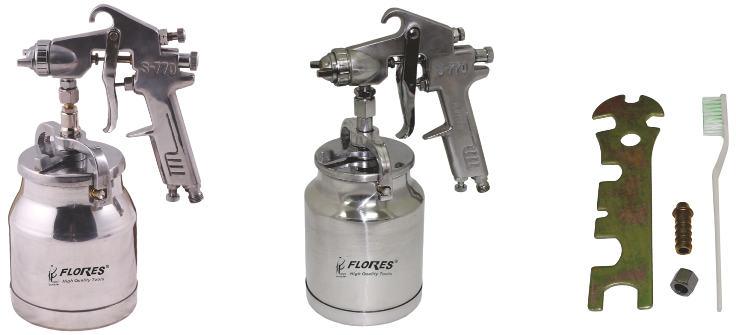 Pistol vopsit cu bazin jos din metal (S-770)