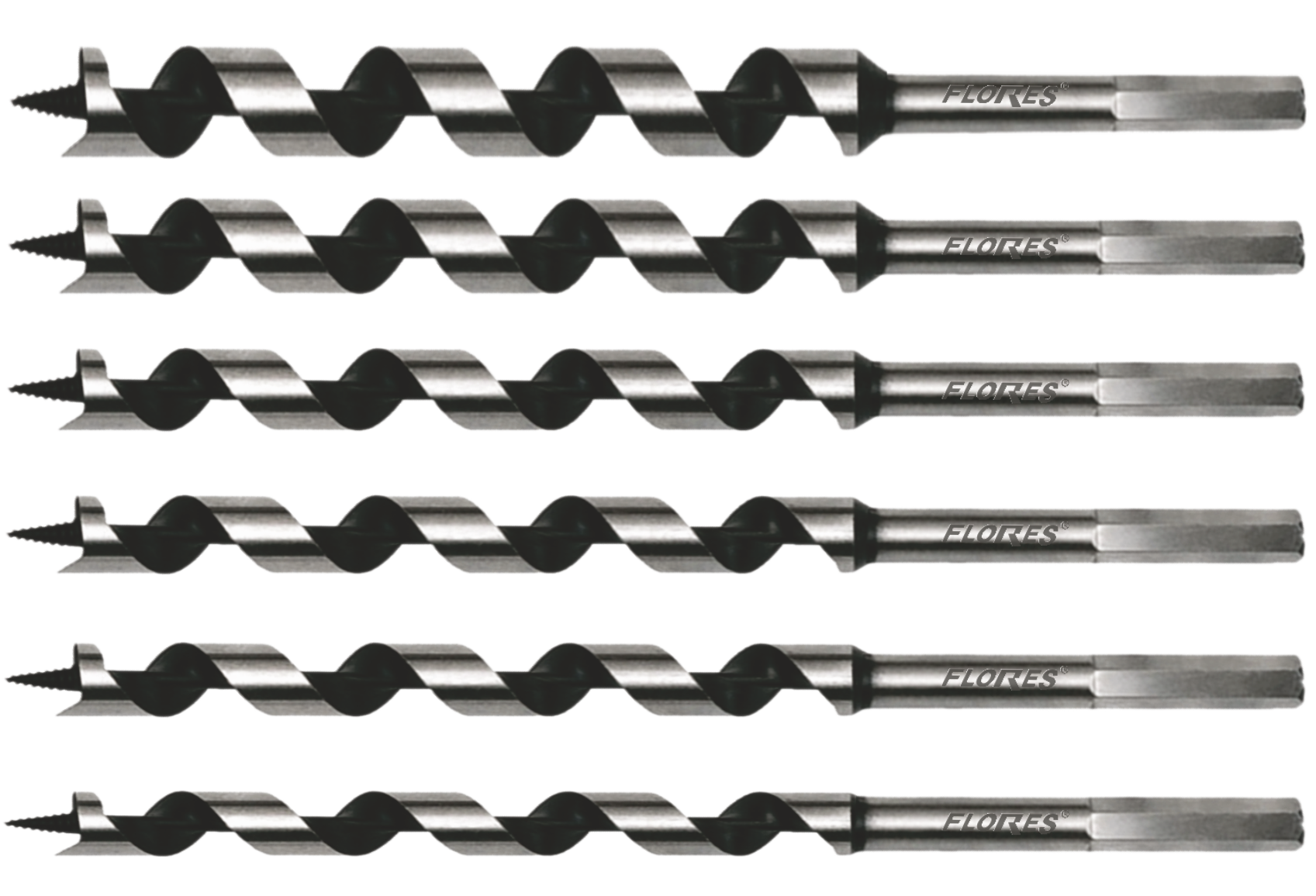 Trusa burghie pentru lemn (6buc./cutie x 460MM)
