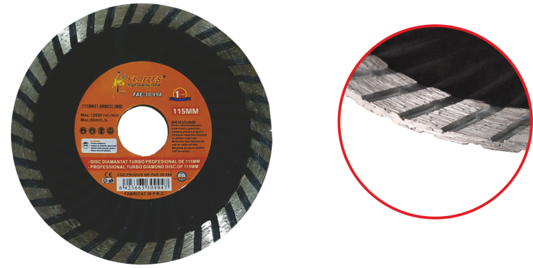 Disc diamantat Turbo profesional (125MM)