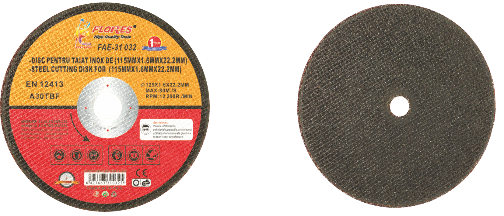 Disc pentru taiat inox (115MMx1.6MMx22.2MM)
