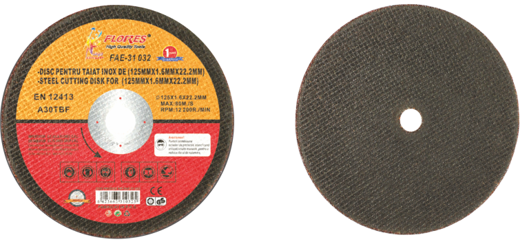 Disc pentru taiat inox (125MMx1.6MMx22.2MM)