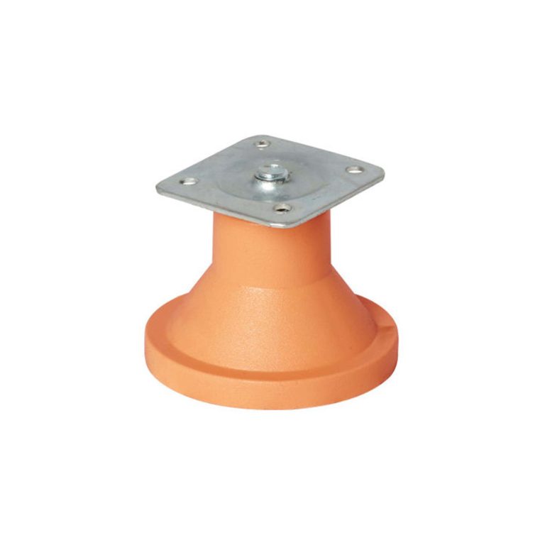 Picior mobila cu placa conic (crem)