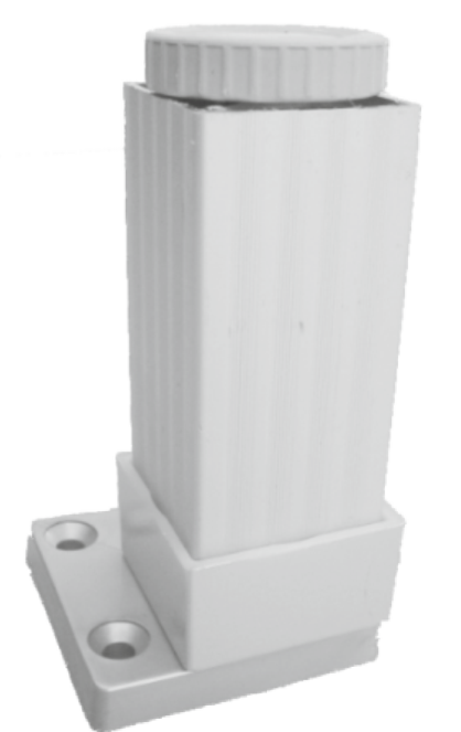 Picior mobila patrat din aluminiu cu acoperire (5MM-Nr.7006)