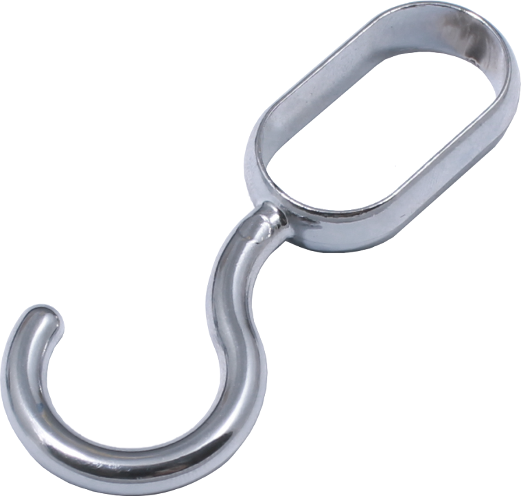 Carlig pentru bara bucatarie oval cu inel inchis (15MMx29MM)