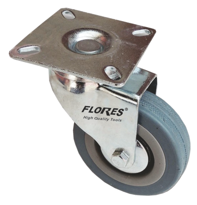 Roata pentru mobila gri cu rulment (2.5"x 65MM)-4 buc./set