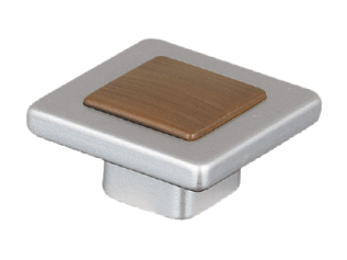 Butoni mobila patrat din plastic (1104-07-nuc)