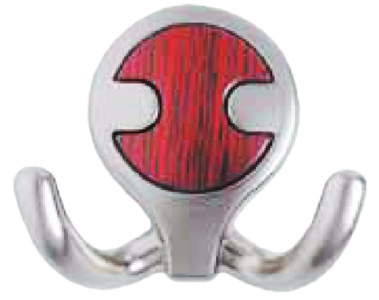 Cuier mic din metal cu plastic OZS Nr.3022 (cires)