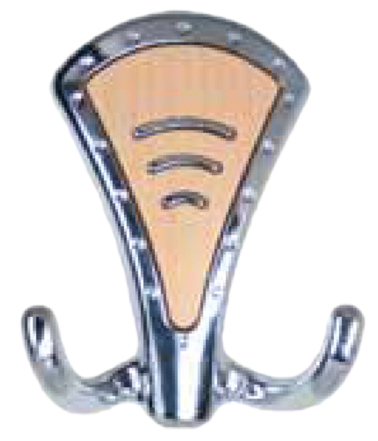 Cuier mic din metal cu plastic OZS Nr.3030 (nuc)
