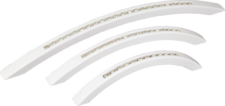 Maner alb din plastic cu model (X3-91-128MM)