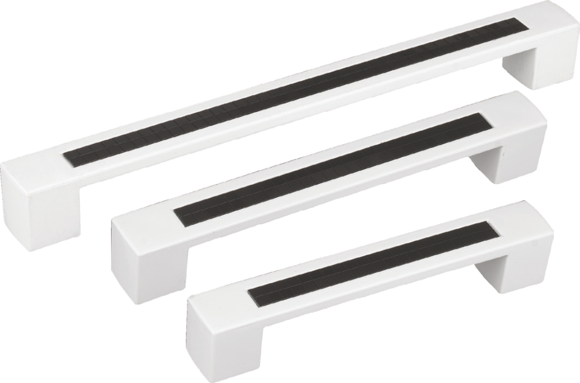 Maner alb+negru din plastic cu model (X6-91-128MM)