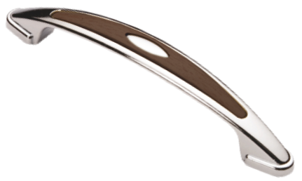 Maner din metal cu plastic pentru mobila (OZS Nr.2077-nuc)