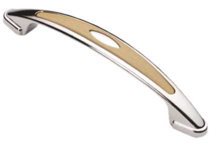 Maner din metal cu plastic pentru mobila (OZS Nr.2077-pin)