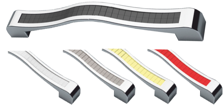Maner mobila metalic cu model (LS-192MM-fume-19)