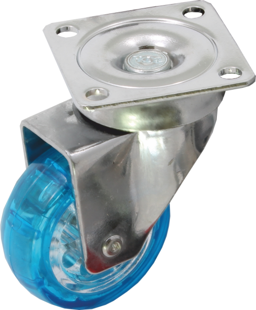 Roata pentru mobila siliconata albastra Nr.301-M (50MMx20MM)