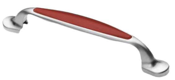 Maner din metal cu plastic pentru mobila (OZS Nr.4009-cires)