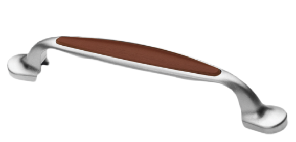 Maner din metal cu plastic pentru mobila (OZS Nr.4009-mahon)