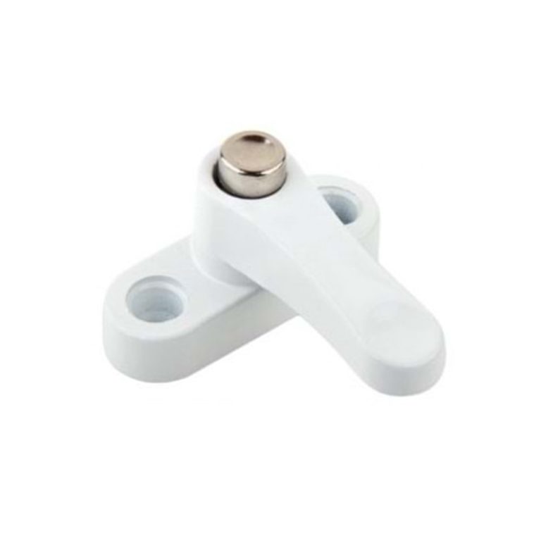 Maner pentru fereastra cu autoblocare si buton alb-(BMX-3753)