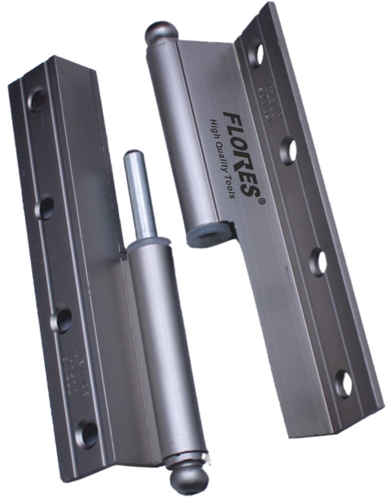 Balama din aluminiu ingenuncheata pentru usa saten pe stanga (120MM)
