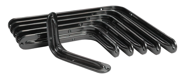 Suport lat pentru raft negru Nr.2 (6x8)