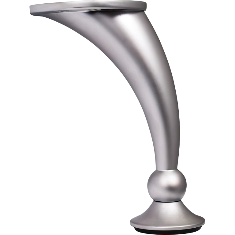 Picior mobila metal curbat saten (Nr.12-Nr.7005)