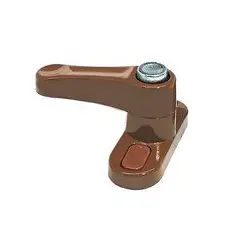 Maner pentru fereastra cu autoblocare si buton maro (BMX-3749)