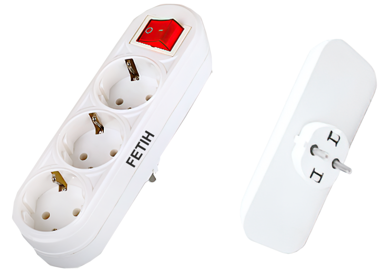 Triplu stecher Fetih cu intrerupator (3 gauri-Nr.106-03)