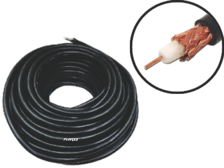 Cablu antena (negru-100M./Rola)