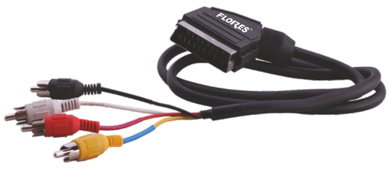 Cablu euroscart (1M+4Mufe)