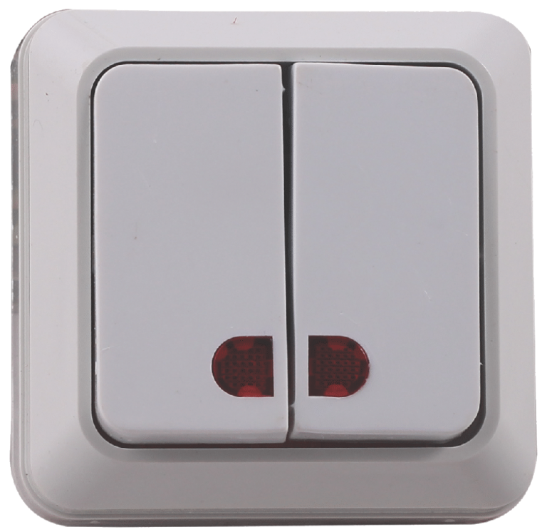 Comutator aplicat capsulat cu led