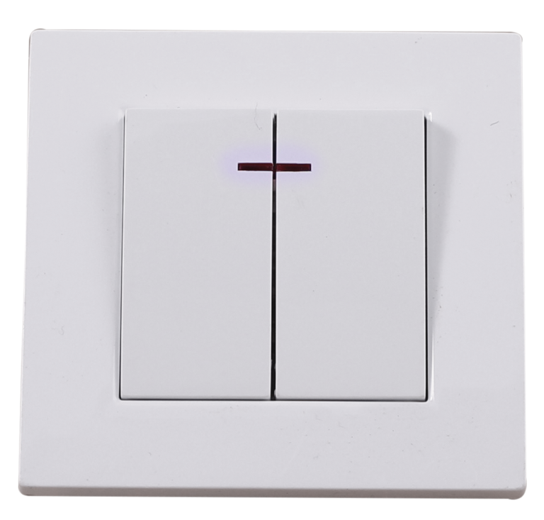 Comutator patrat cu led