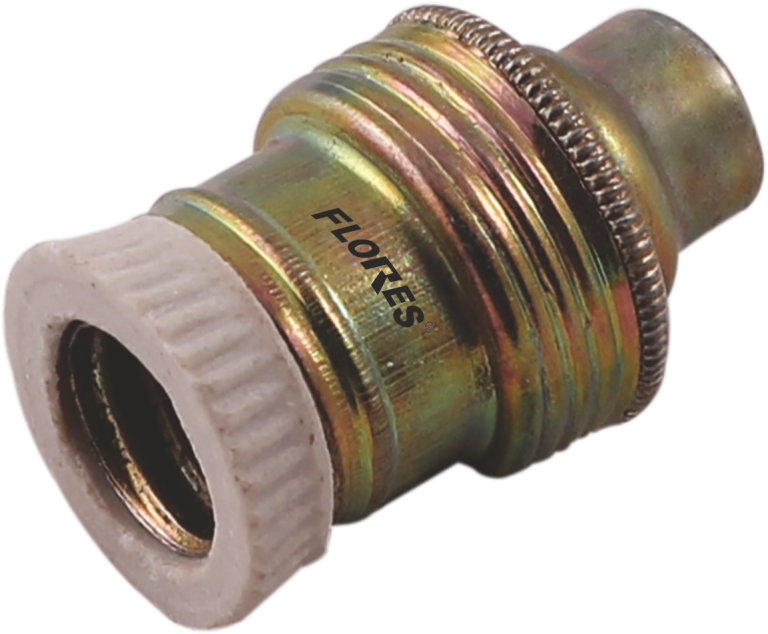 Fasung din bronz cu ceramica (E14-220V)