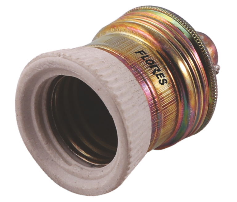 Fasung din bronz cu ceramica (E27-220V)