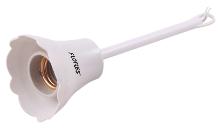 Fasung floare cu tija (E27-220V)